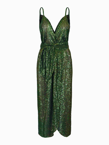 Dress Thms Green Sequin