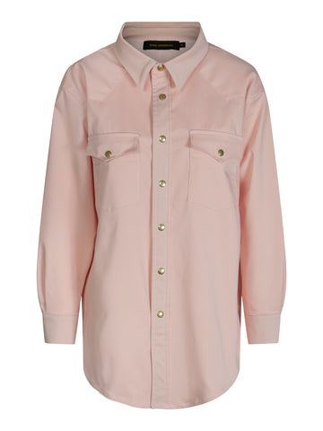 Recycled Shirt Jacket Amira Pink