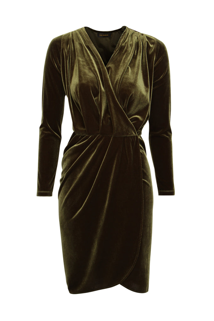 Dress Aldi Short Velvet Olive Green Nina Jarebrink Dress Aldi Short Velvet Olive Green Nina Jarebrink