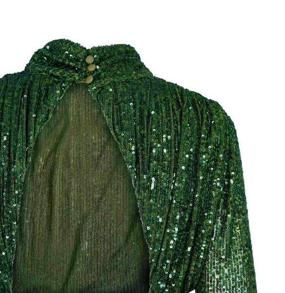 Dress Isabella Green Sequin
